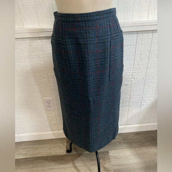 Henry White Dublin Vintage Long Tweed Skirt pockets Alpaca & Wool 10 US 6 EUC - Picture 1 of 13
